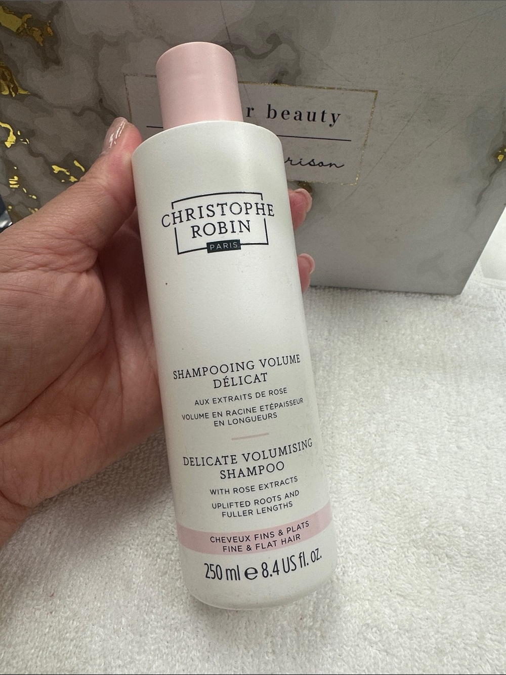 Christophe Robin Delicate Volumising Shampoo - White & Pink